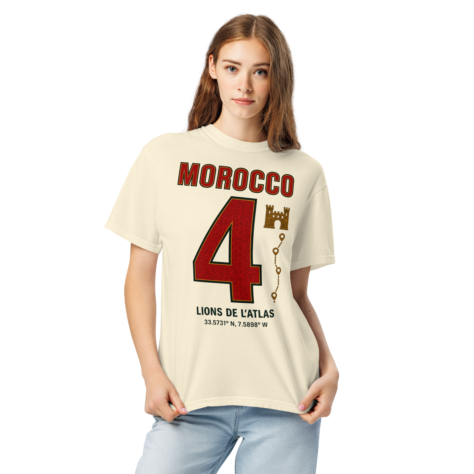 Morocco Atlas Lions Heavyweight T-shirt – DROP 001