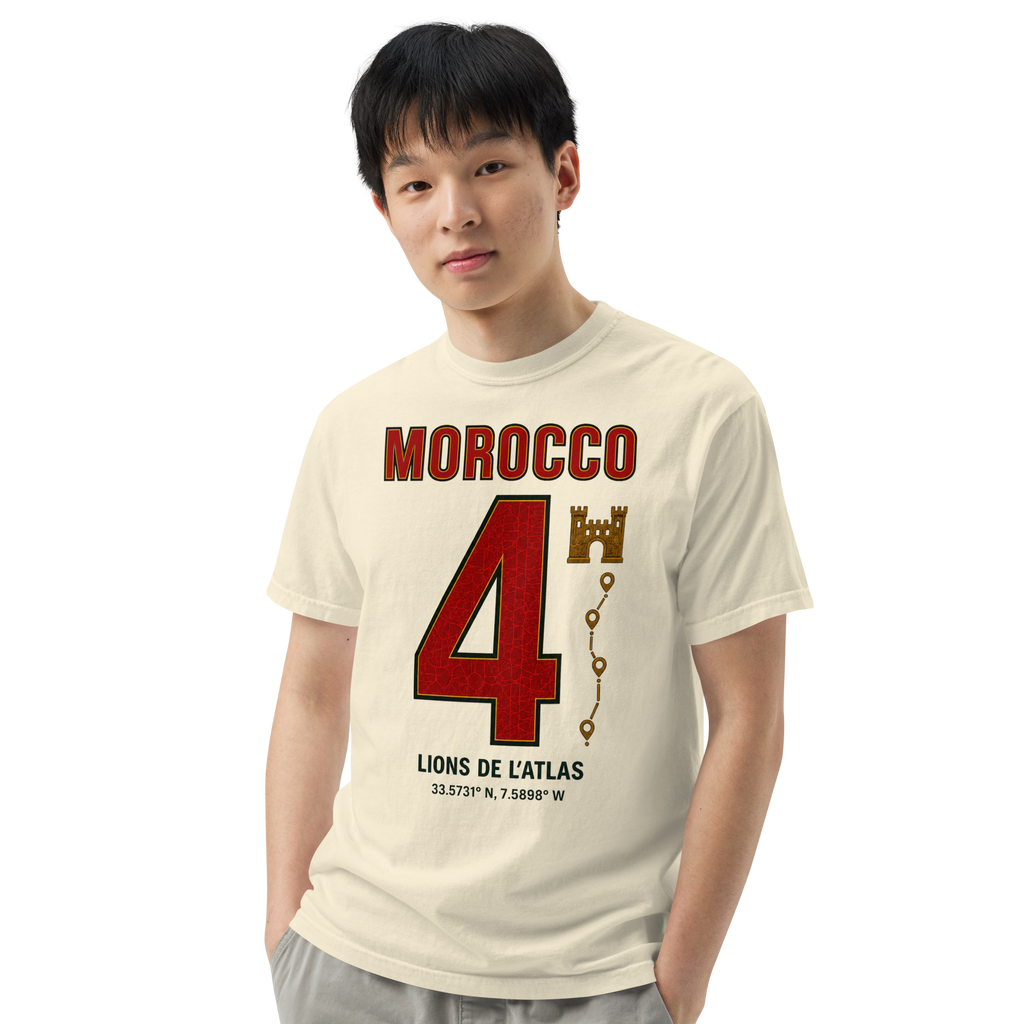 Morocco Atlas Lions Heavyweight T-shirt – DROP 001