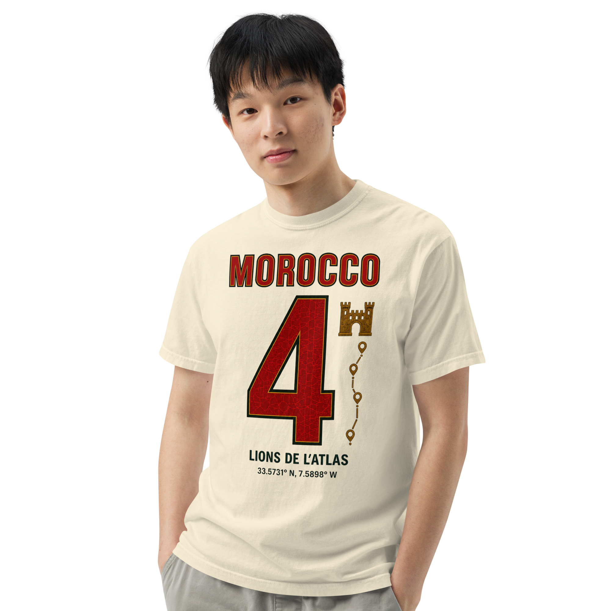 Morocco Atlas Lions Heavyweight T-shirt – DROP 001