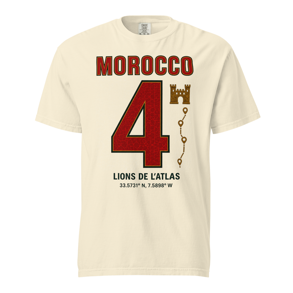 Morocco Atlas Lions Heavyweight T-shirt – DROP 001