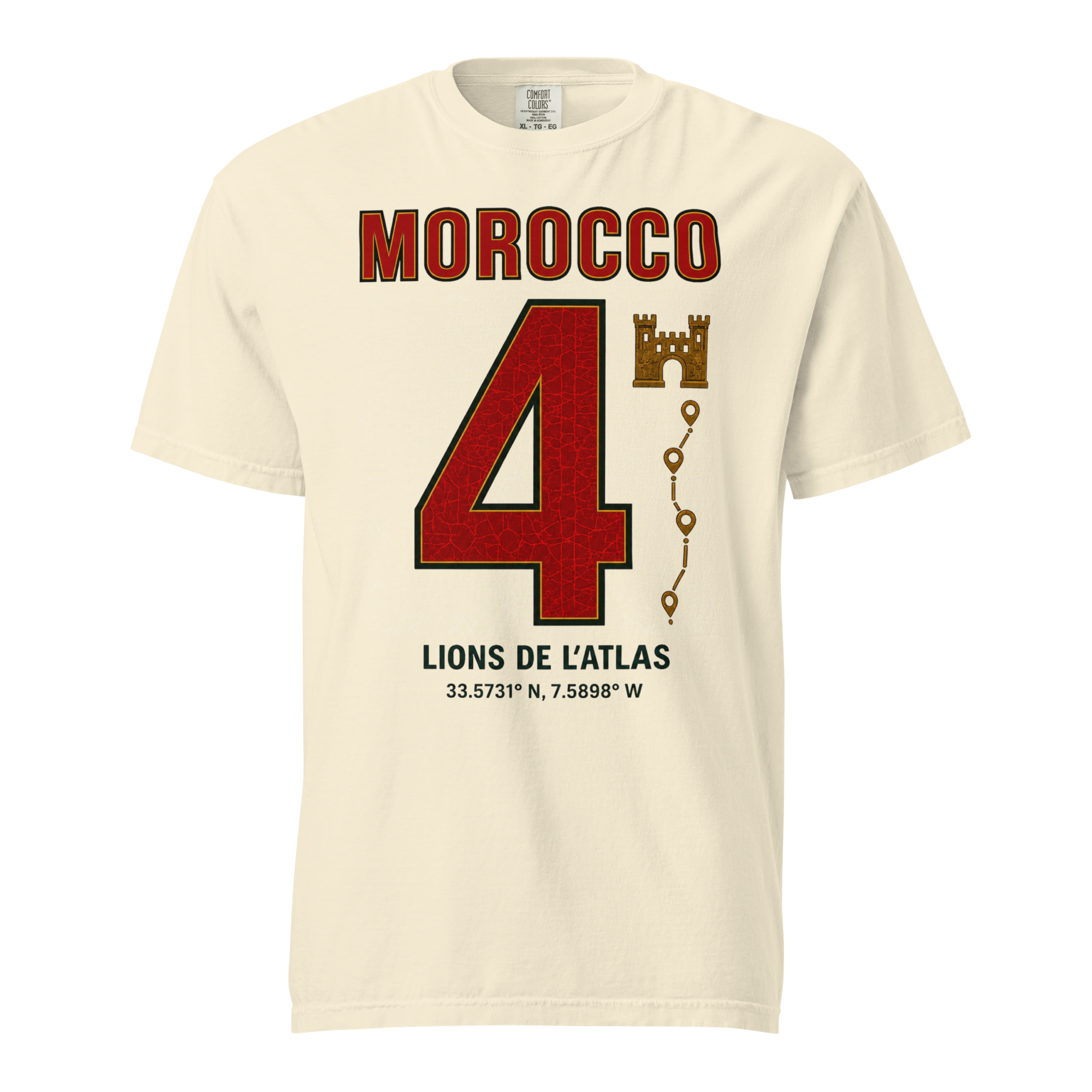 Morocco Atlas Lions Heavyweight T-shirt – DROP 001