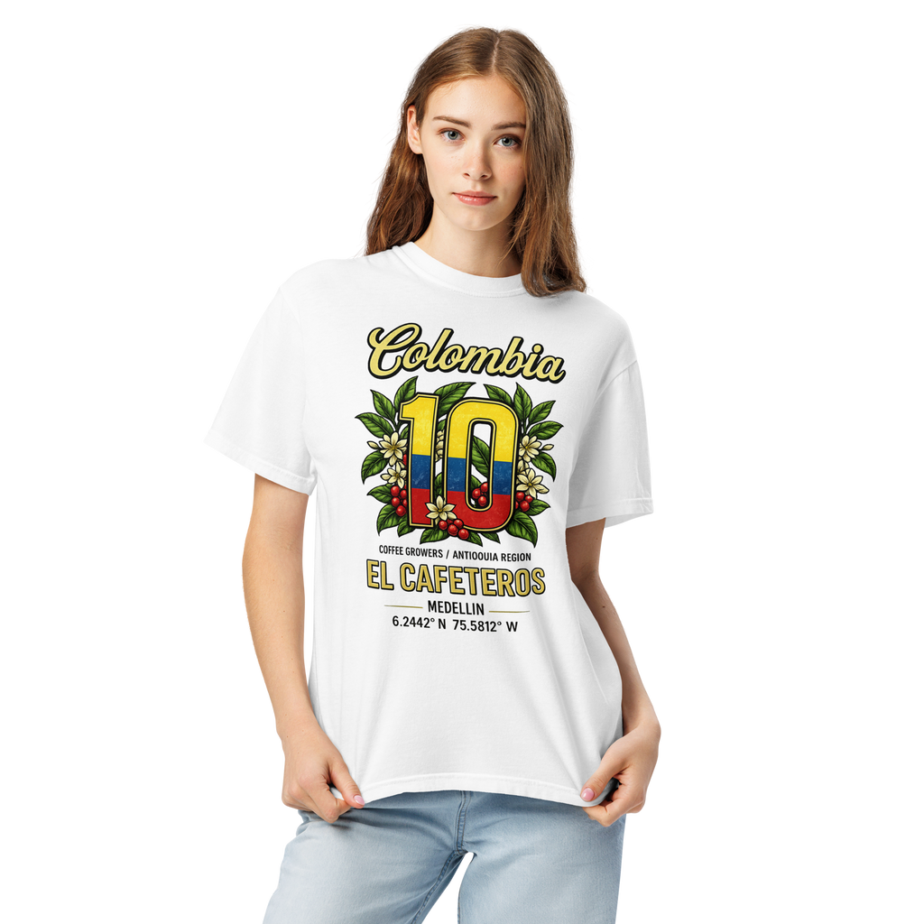 Colombia Los Cafeteros Heavyweight T-shirt – DROP 001