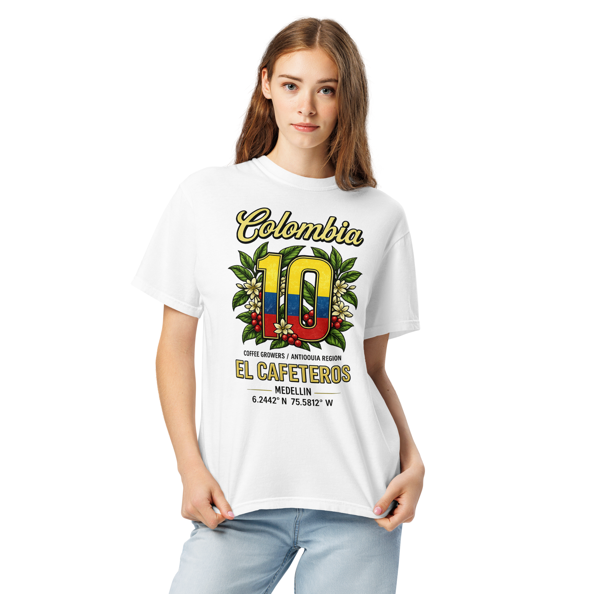 Colombia Los Cafeteros Heavyweight T-shirt – DROP 001