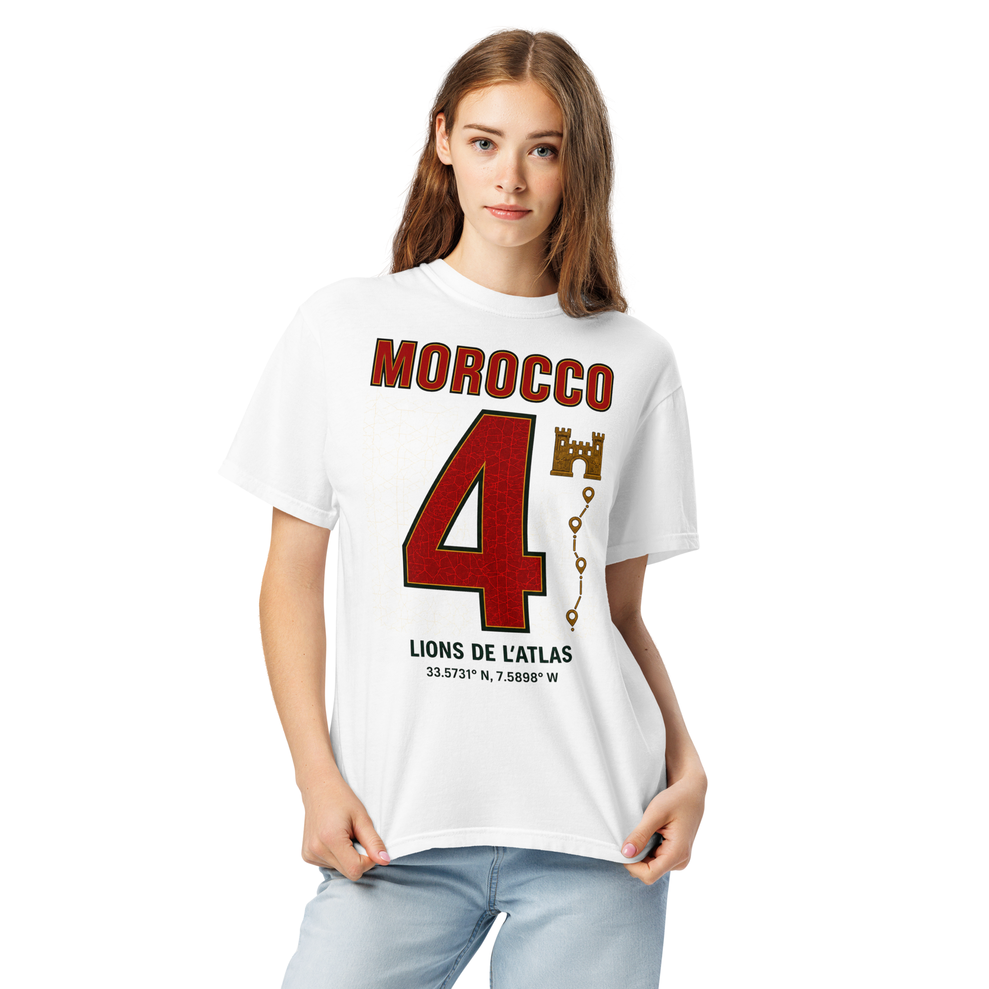 Morocco Atlas Lions Heavyweight T-shirt – DROP 001