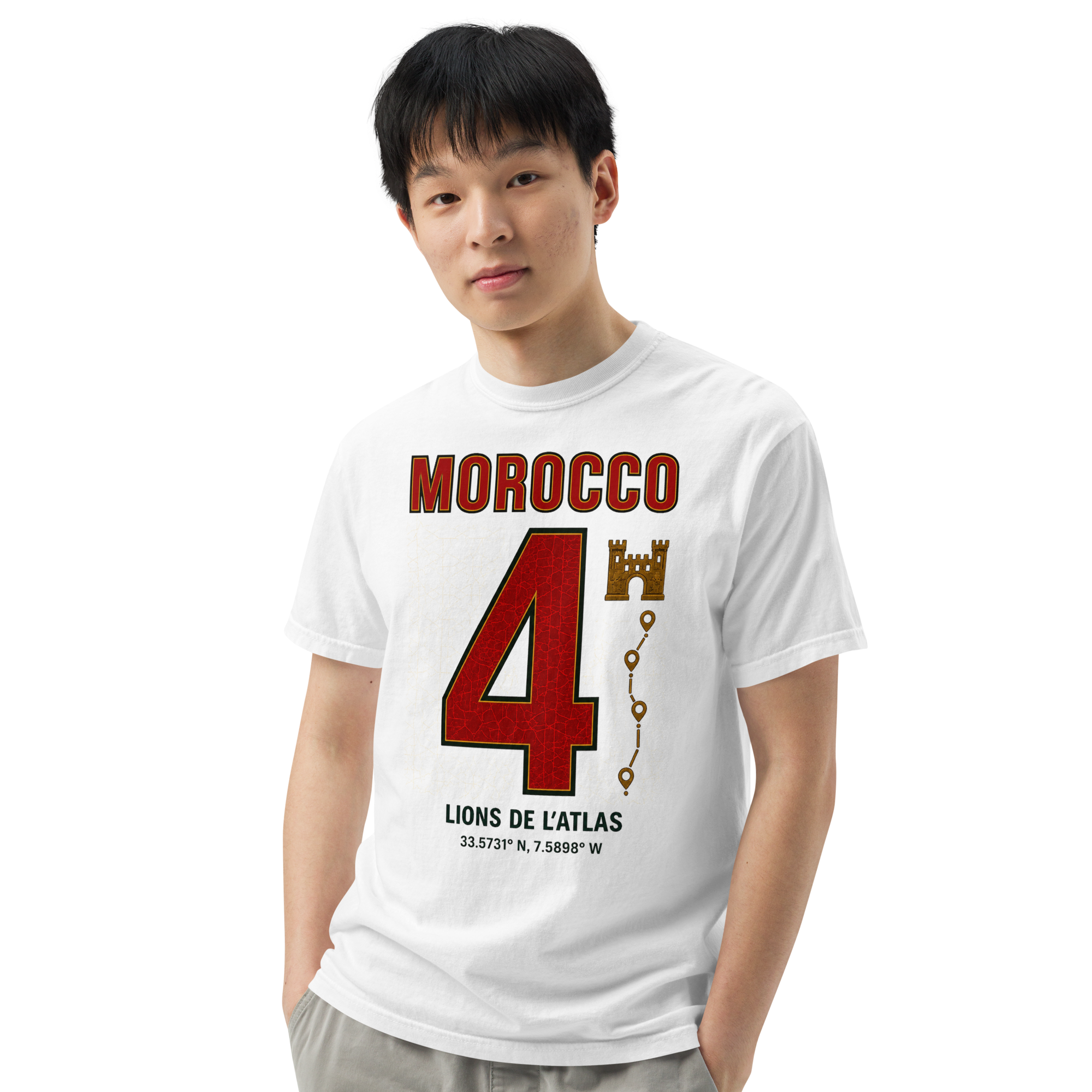 Morocco Atlas Lions Heavyweight T-shirt – DROP 001