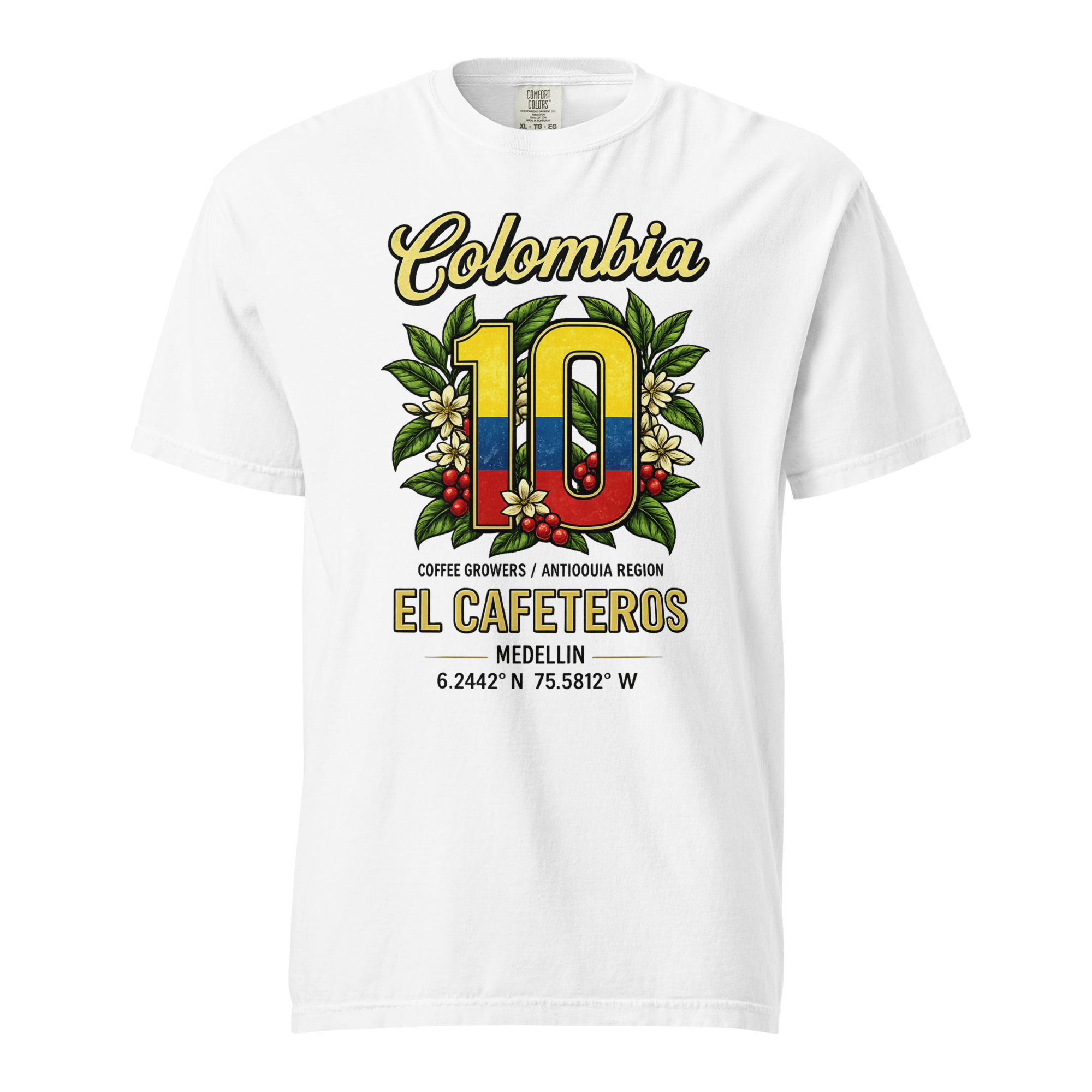 Colombia Los Cafeteros Heavyweight T-shirt – DROP 001