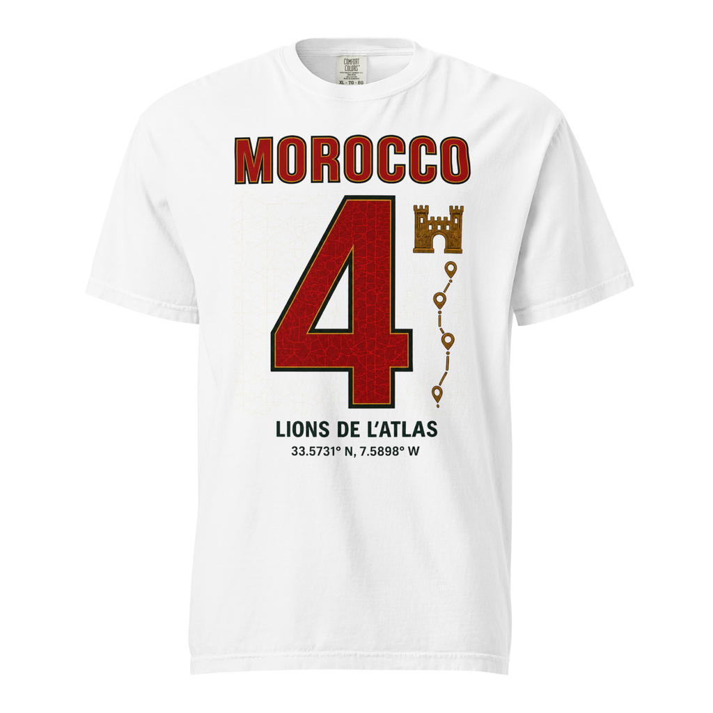 Morocco Atlas Lions Heavyweight T-shirt – DROP 001