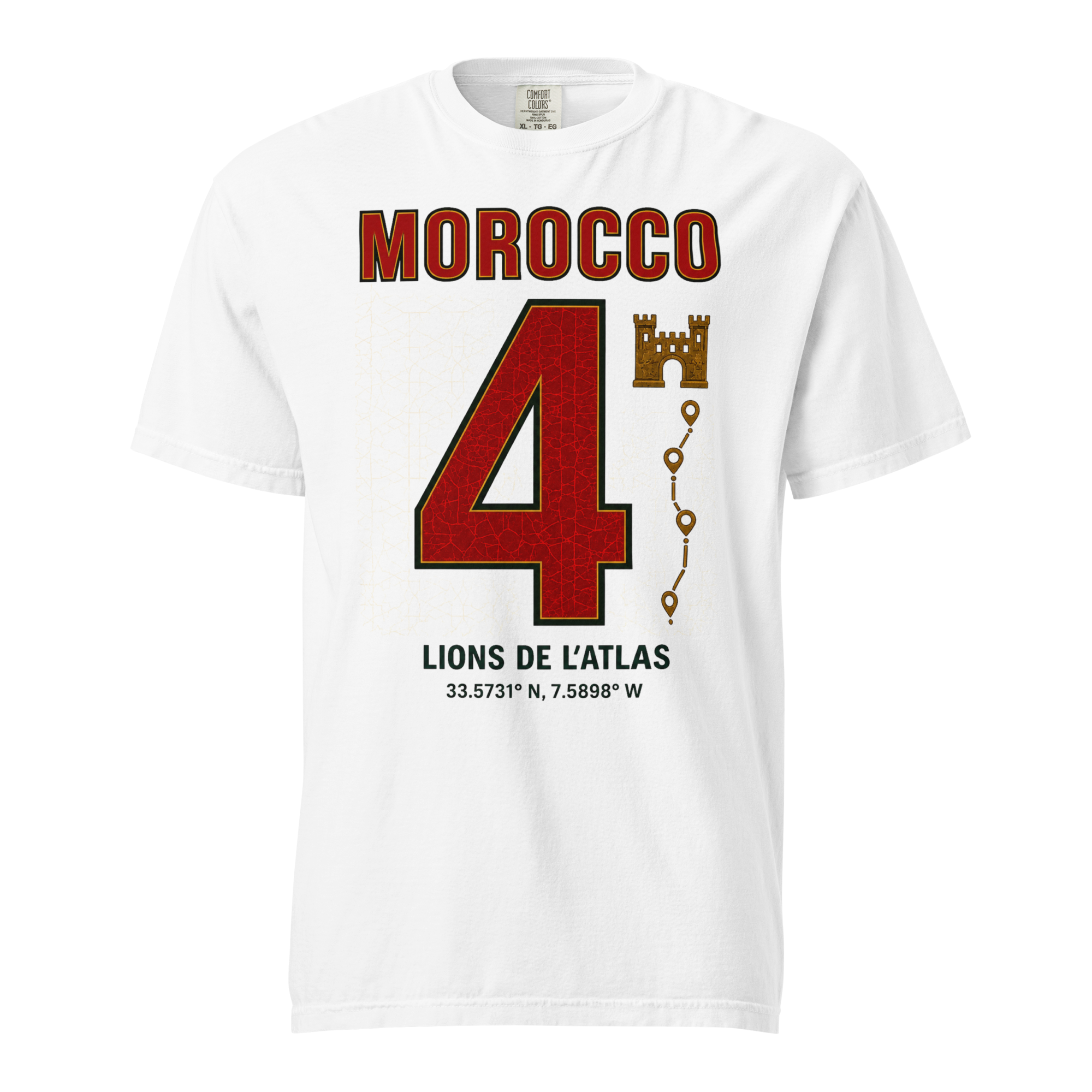 Morocco Atlas Lions Heavyweight T-shirt – DROP 001
